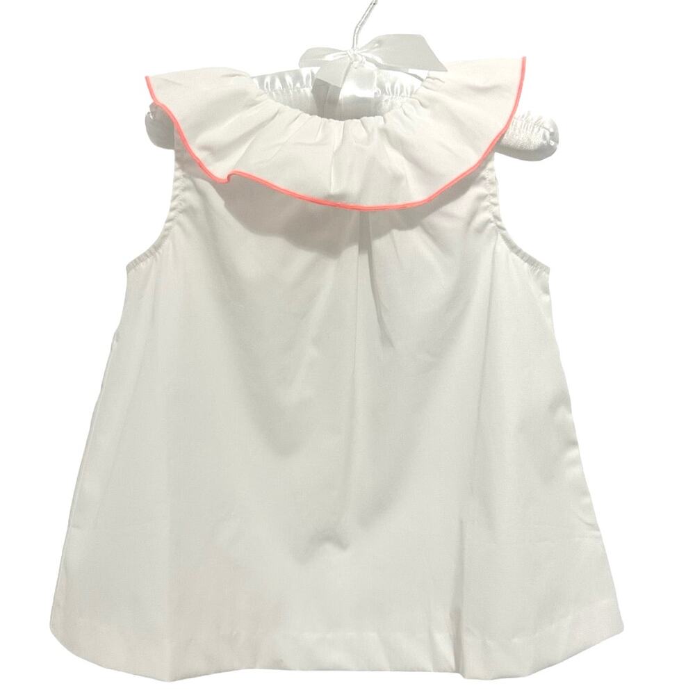 JACADI BLANC Blouse POUMBIS NWT 6M36M quality fabric Paris baby girl clothes